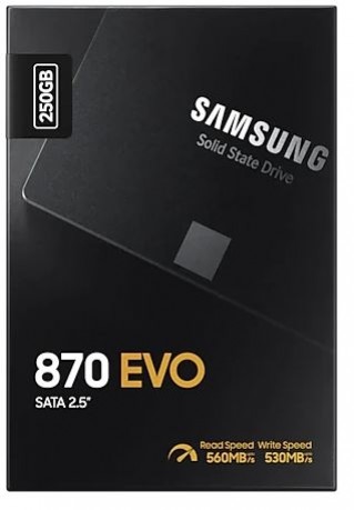 250GB SAMSUNG 870 560/530MB/s EVO MZ-77E250BW SSD