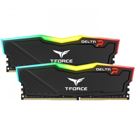 Team T-Force Delta RGB Black 32GB 2x16GB 3200MHz CL16 DDR4 Gaming Ram (TF3D432G3200HC16FDC01)