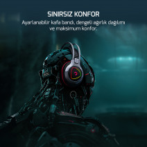GAMEPOWER RANGER  SİYAH 7.1 RGB GAMING KULAKLIK