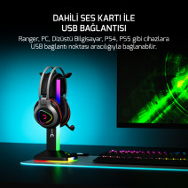 GAMEPOWER RANGER  SİYAH 7.1 RGB GAMING KULAKLIK