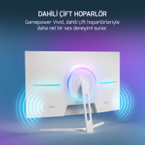 27 GAMEPOWER VIVID F20 CURVED 1MS 144Hz MONITOR WHITE