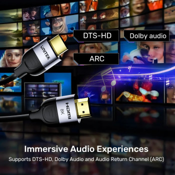 UNITEK HDMI2.1 KABLO 3MT 8K&60Hz (C11086GY-3M)